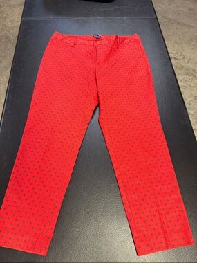 GAP Red ladies Patterned Chinos